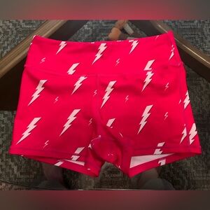 Voxy Women's Red Lightning Bolt Shorts